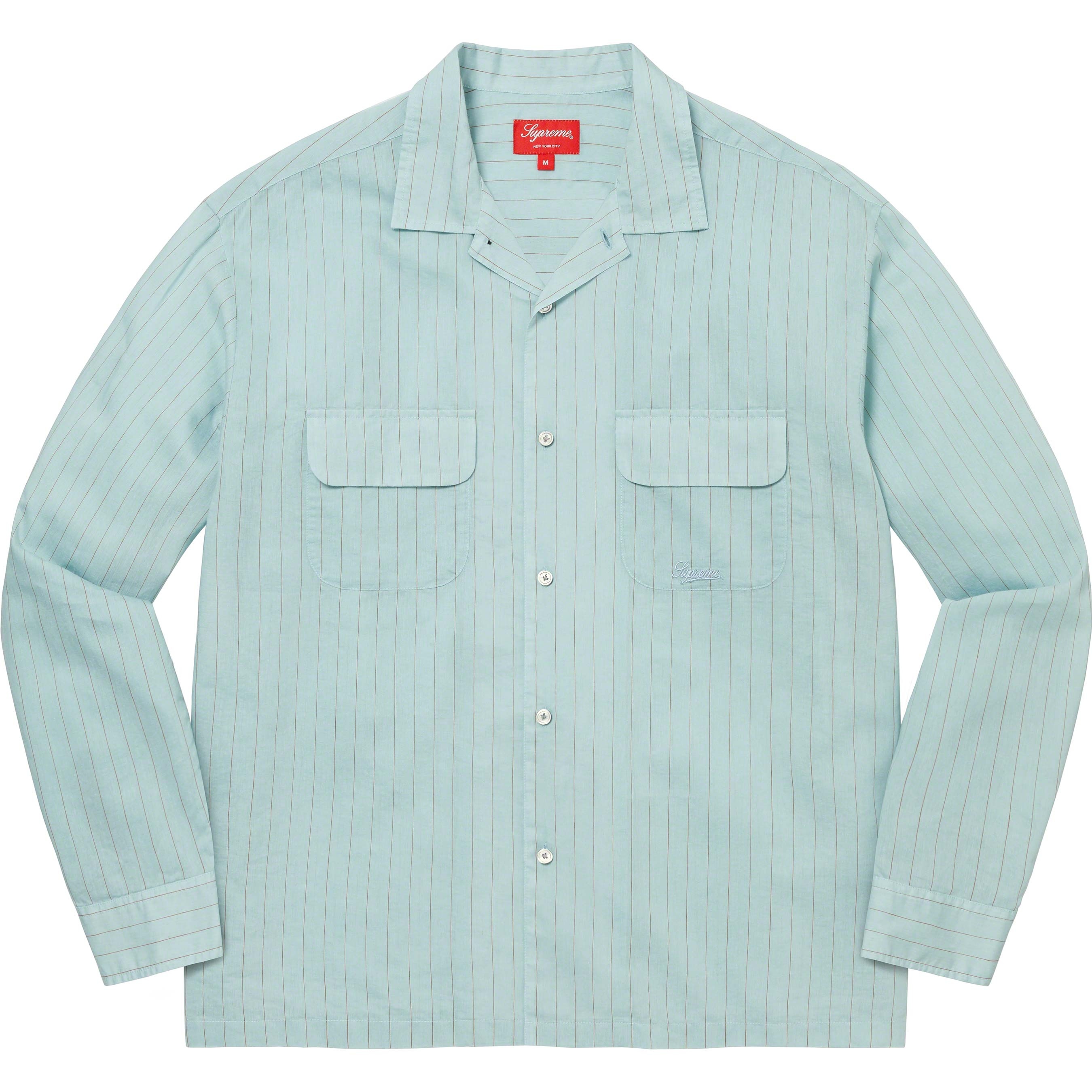 Pinstripe Linen Shirt view 2